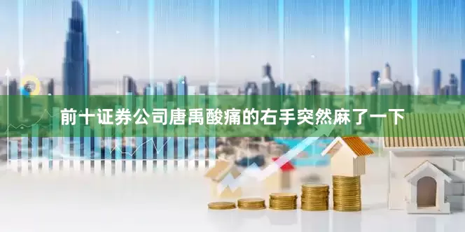 前十证券公司唐禹酸痛的右手突然麻了一下