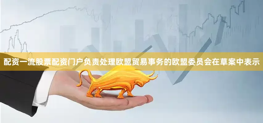 配资一流股票配资门户　　负责处理欧盟贸易事务的欧盟委员会在草案中表示
